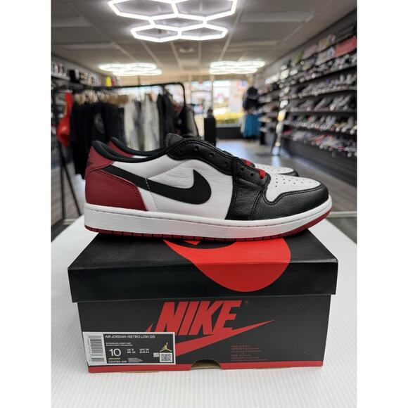 Size 10 - Nike Air Jordan 1 Retro Low OG Black Toe CZ0790-106 main image 10